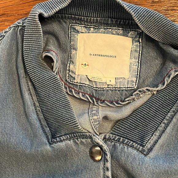 Anthropologie Lyocell Bomber Jacket - Picture 3 of 6